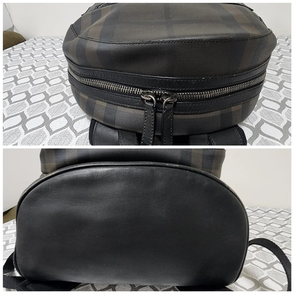 Burberry Smoked Check Backpack Black